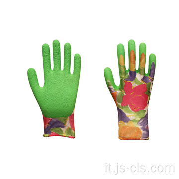 Garden Series Green Palm Stampa in poliestere Garden Gloves